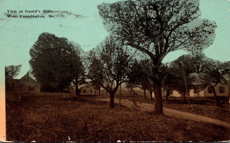Maine West Farmington View At Gould's Mills 1915