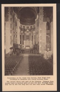 NYC Cathedral of St. John the Divine Interior Crossing Choir looking East ~ WB