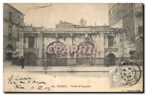 Postcard Old Nimes Porte d'Auguste