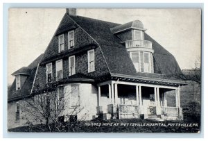 c1910's Nurses Home At Pottsville Hospital Pottsville Pennsylvania PA Postcard