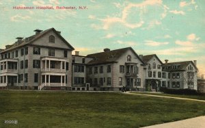 Vintage Postcard 1914 Hahneman Hospital Building Rochester New York NY Structure