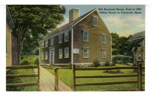 MA - Plymouth. Old Howland House, Built 1667