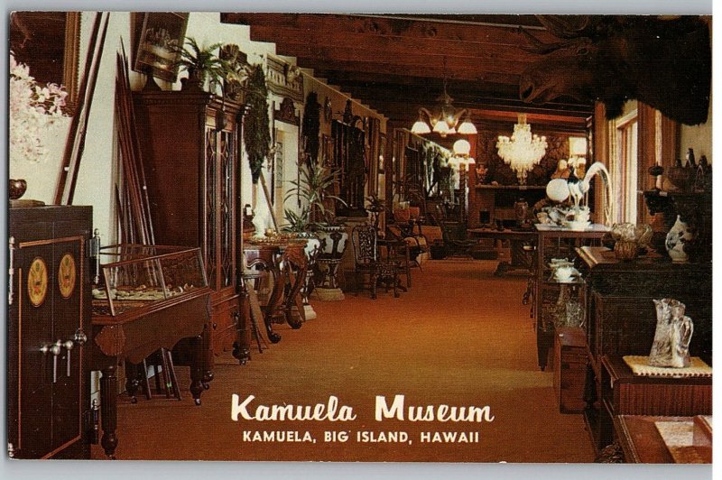 Kamuela Museum Rare Royal Artifacts Albert Solomon Parker Ranch Hawaii Postcard