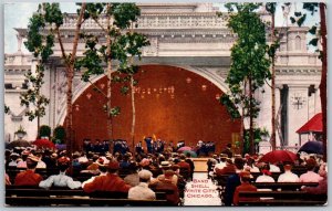 Vtg Chicago Illinois IL Band Shell White City 1910s Unused Old View Postcard