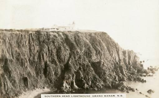 Canada - New Brunswick, Grand Manan. Southern Head Lighthouse - RPPC