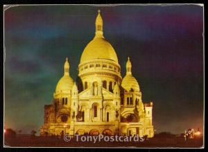 Paris la nui - Le Sacre-Coeur Illumine