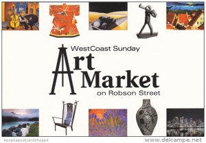 Advertising West Coast Sunday Art Market Robson Street Vancouver Canada