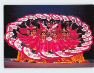 Postcard Korean Traditional Fan Dance South Korea