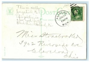 1911 I Care Not For Your Rockaway Kalamazoo River Allegan Michigan MI Postcard