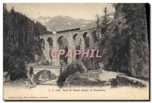 Postcard Old Bridge Road Ste Marie Chamonix