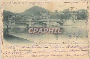 Postcard Old Bridge Carnot and Rosemont (map 1900)