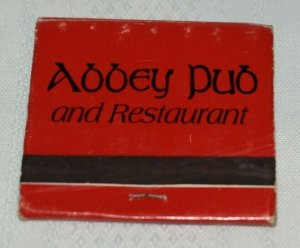 Abbey Pub and Restaurant 30 Strike Matchbook