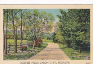 Indiana Scene Near Union City 1948