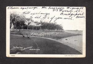 CT Seaside Sea Side Park The Boulevard Bridgeport Conn Connecticut Postcard UDB