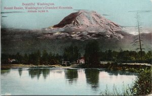 Mount Rainier WA Washington Pacific Novelty Litho Postcard G19