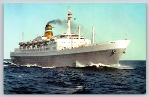 Transportation~Holland American Line SS Statendam Cruise Ship~Vintage Postcard