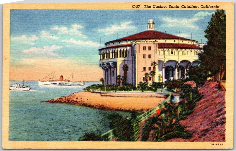 Santa Catalina California CA, The Island Casino Building, Vintage Postcard