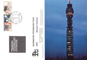 Post Office Tower First Day Of Issue FDC 2x Postcard s