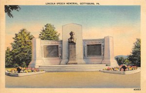 Lincoln Speech Monument  Gettysburg, Pennsylvania PA