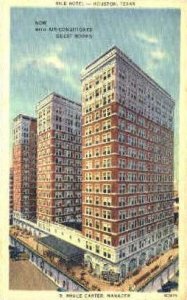 Rice Hotel - Houston, Texas TX Postcard