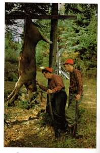 Two Hunters Bag a Fine Deer, Canada