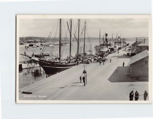 Postcard Hamnen Sundsvall Sweden