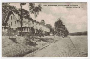 Hotel Monoquaga Oquaga Lake NY Albertype postcard