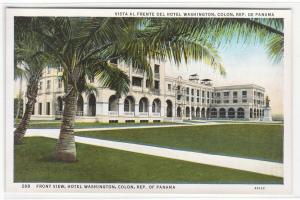 Hotel Washington Colon Panama 1920s postcard