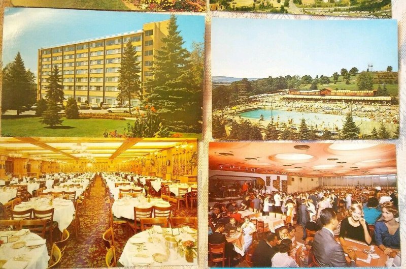 NY Grossinger's Hotel Catskills POSTCARDS**9 Different Scenes/Cards **UNUSED