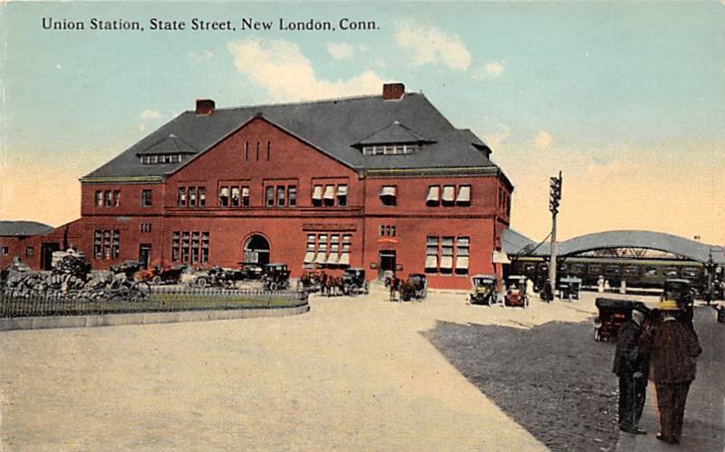 Union Station, State Street New London, Conn., USA Connecticut Train Unused 