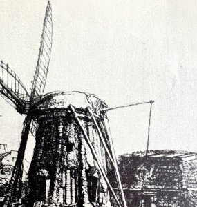 Rembrandt The Windmill 1930 Hendrik Van Loon Art Print Dutch Artist DWT12C