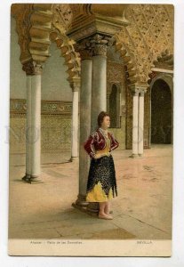 3056089 SPAIN Sevilla Alcazar Vintage lithograph PC2