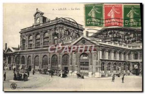 Postcard Old Lille Train