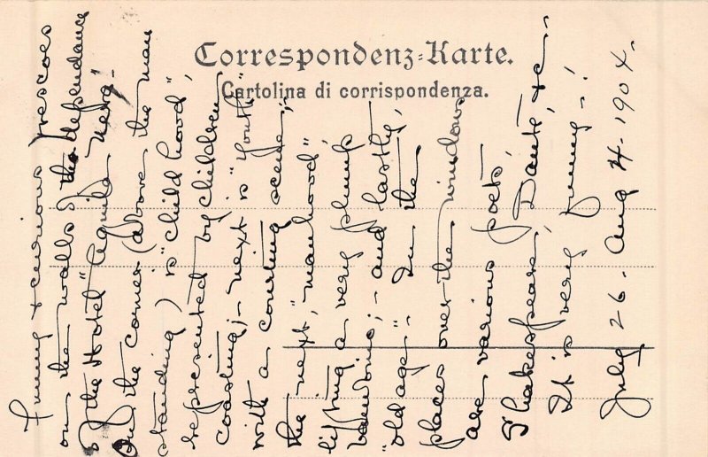 BELLUNO VENETO ITALY~CORTINA HAUS AQUILA NERA~1904 PHOTO POSTCARD