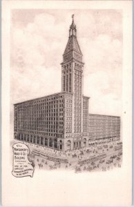 The Montgomery Ward & Co Building Chicago Illinois Postcard