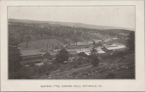 Postcard Eastern Steel Company Mills Pottsville PA