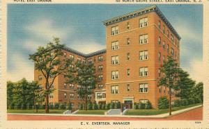 Colorpicture Hotel East Orange New Jersey 1940s Postcard linen 4475
