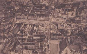 Leipzig Aerial Stadtinneres Vom Fluzgeug Gesehen German Postcard