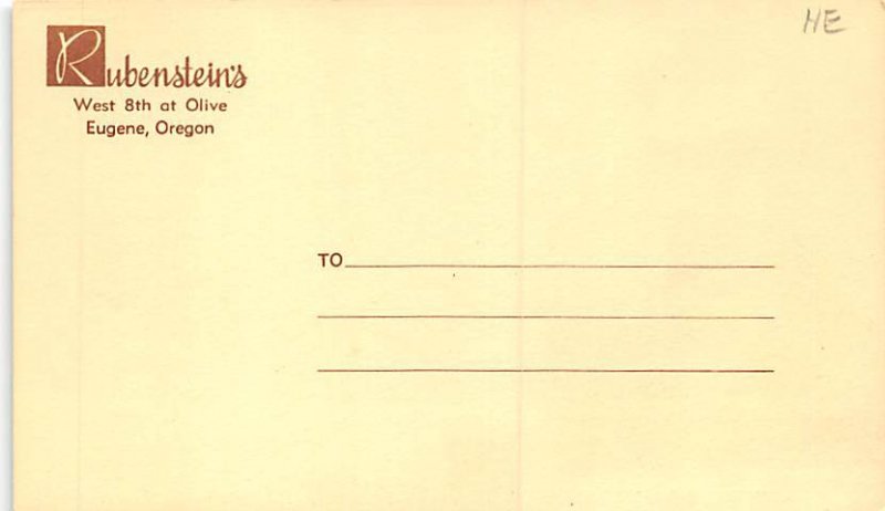 Ruberstein's George A. Warren - Eugene, Oregon OR