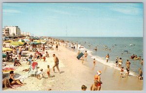 1960's REHOBOTH BEACH DELAWARE ATLANTIC SANDS MOTEL HENLOPEN HOTEL POSTCARD