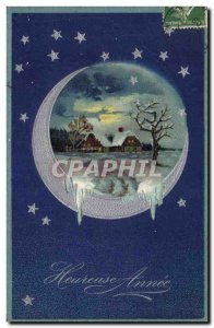 Old Postcard Fantasy Moon