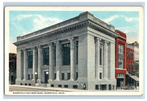 Vintage Mansfield Savings Bank Mansfield Ohio Postcard P148