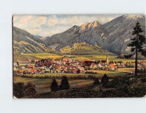 Postcard Oberammergau gegen Osten mit dem Laber Oberammergau Germany