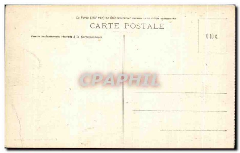 Old Postcard Quiberon La Jetee a storm Lighthouse Lighthouse Day