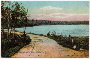 1901-1907 Moosic Lake & Road Scranton PA Lackawanna County RARE UDB Postcard