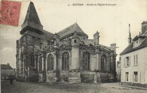 CPA HOUDAN-Abside de l'Église St-Jacques (260234)