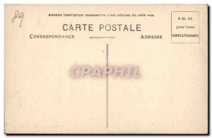 Old Postcard St Fargeau Court & # 39Honneur and Chateau Chapel