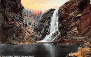 Sweden Old Vintage Antique Post Card Bridal Veil Waterfall Norrland Postal Us...