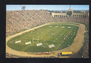 LOS ANGELES MEMORIAL COLISEUM RAIDERS FOOTBALL STADIUM VINTAGE POSTCARD