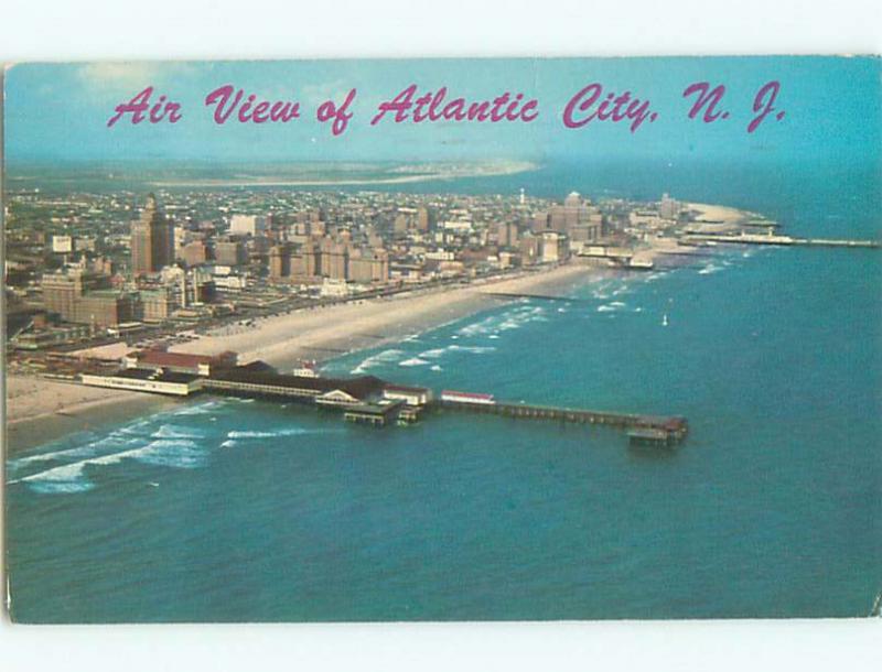 Pre-1980 AERIAL VIEW OF TOWN Atlantic City New Jersey NJ n3343